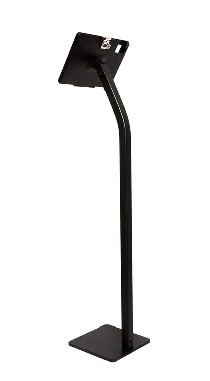 SYSTEM-S Boden Ständer 120 cm Halterung abschließbar für iPad 10 Pro 11 Air 4 5 in Schwarz