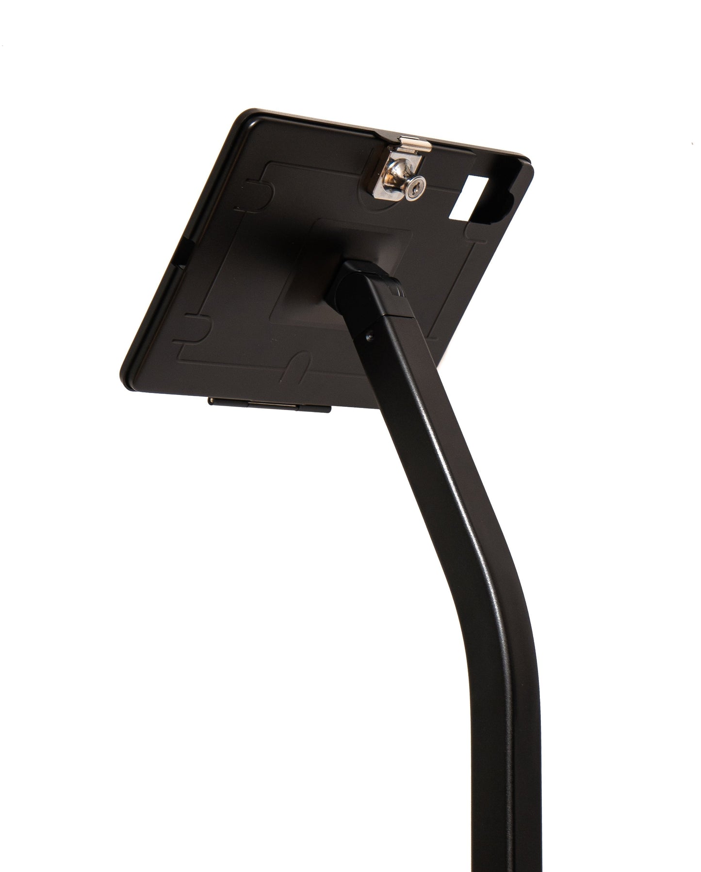 SYSTEM-S Boden Ständer 120 cm Halterung abschließbar für iPad 10 Pro 11 Air 4 5 in Schwarz
