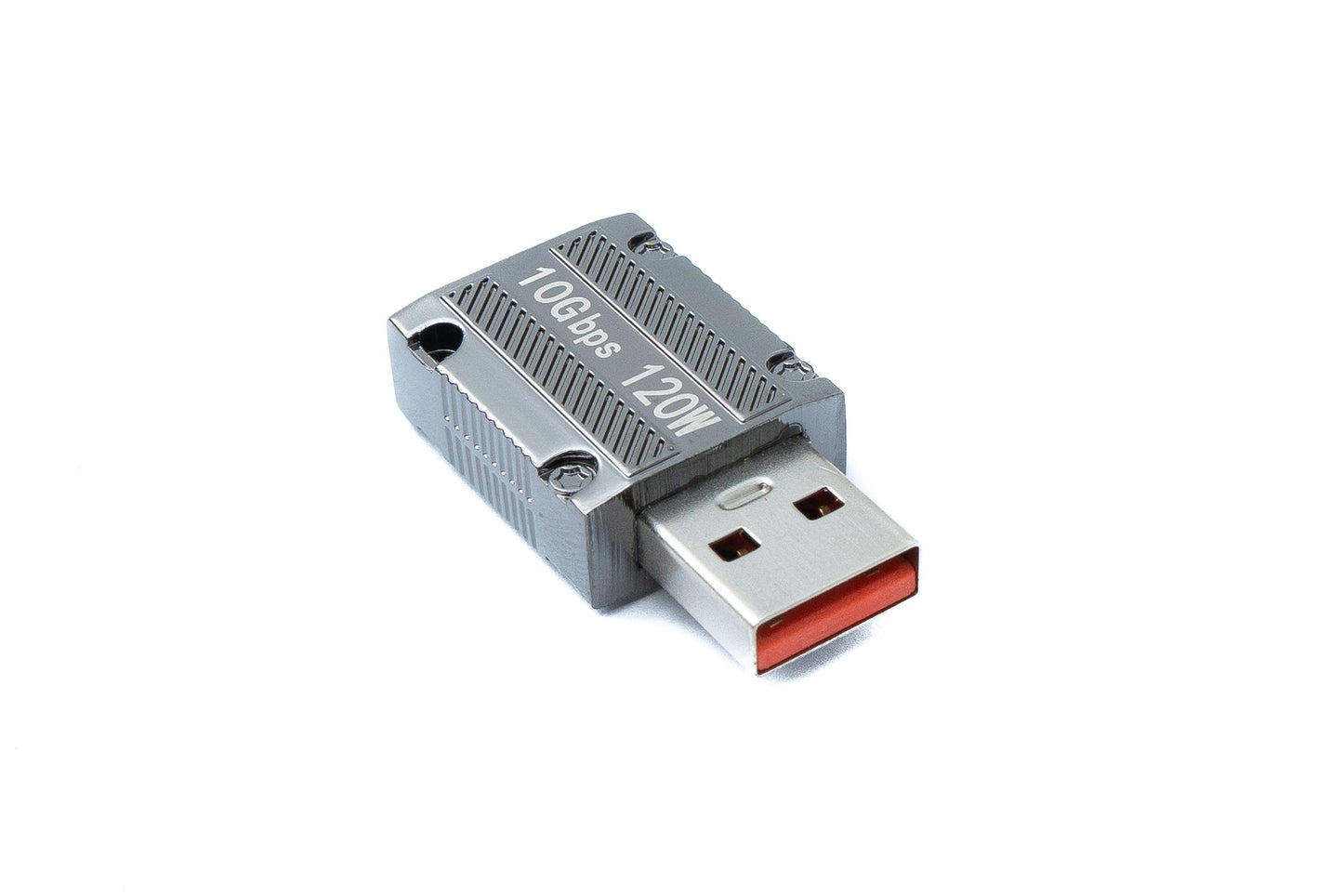 SYSTEM-S USB 3.1 Gen 2 Adapter Typ A Stecker zu Typ C Buchse Kabel in Grau 20A 100W