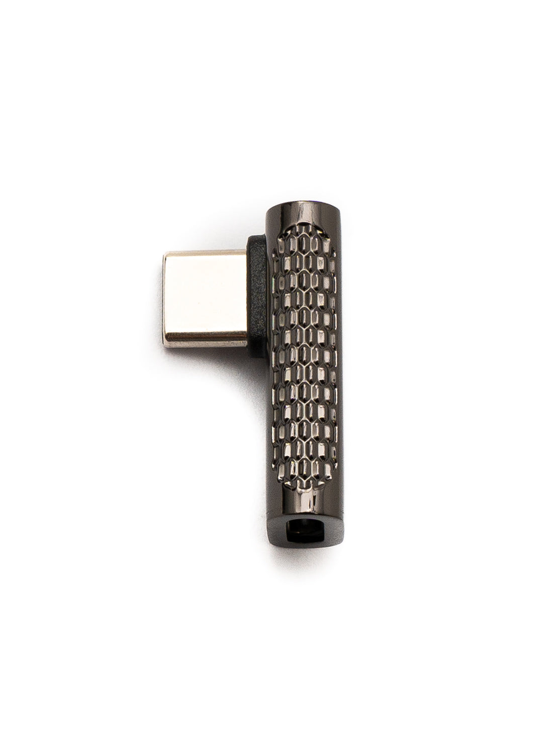 SYSTEM-S USB 3.2 Gen 2 Adapter Typ C Stecker zu Buchse Winkel Kabel in Grau