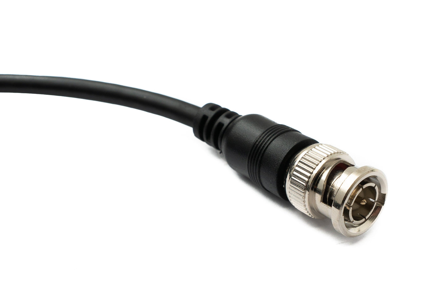 SYSTEM-S Audio Kabel 180 cm 6.35 mm Klinke Stecker zu BNC Buchse AUX in Schwarz