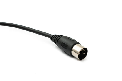 SYSTEM-S Audio Kabel 150 cm XLR 3 polig Stecker zu DIN 5 polig Stecker in Schwarz