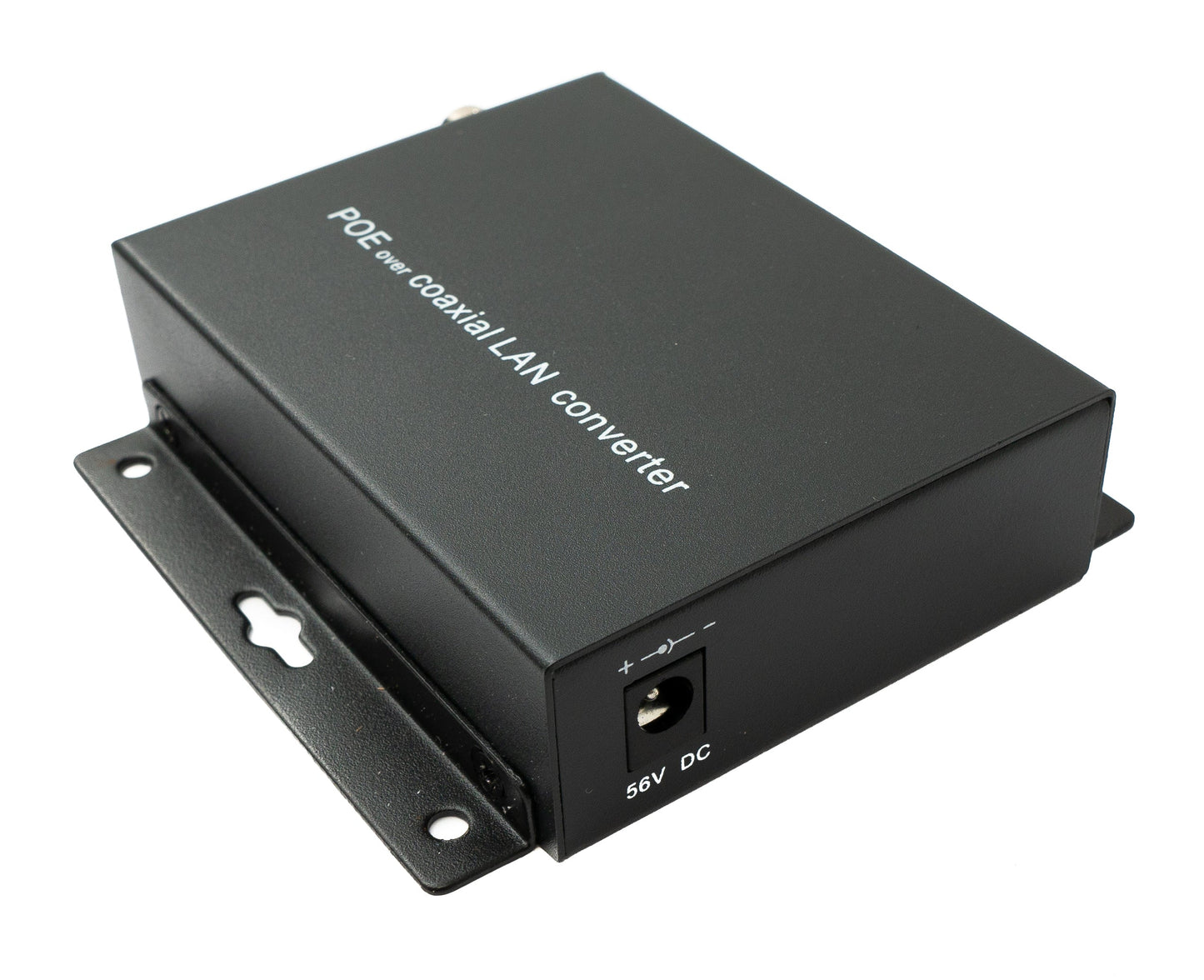 SYSTEM-S 75 Ohm IP Extender Set LAN RJ45 zu BNC Koaxialkabel in Schwarz