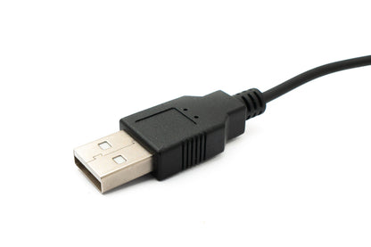 SYSTEM-S USB 2.0 Kabel 120 cm Typ A Stecker zu Micro B Stecker Spirale Winkel in Schwarz