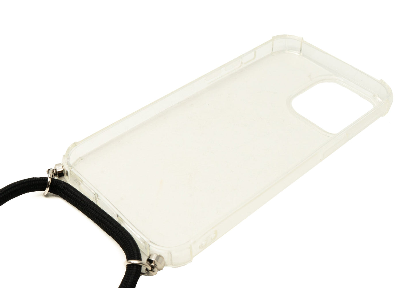 SYSTEM-S Schutzhülle aus Silikon mit Halsband in Transparent Hülle für iPhone 14 Pro