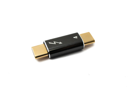 SYSTEM-S USB4 USB Adapter Typ C Stecker zu Stecker 40 Gbit/s USB 4.0 Kabel in Grau