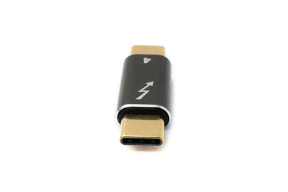 SYSTEM-S USB4 USB Adapter Typ C Stecker zu Stecker 40 Gbit/s USB 4.0 Kabel in Grau