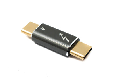 SYSTEM-S USB4 USB Adapter Typ C Stecker zu Stecker 40 Gbit/s USB 4.0 Kabel in Grau