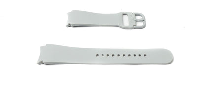 SYSTEM-S Armband 20 mm aus Silikon für Samsung Galaxy Watch 5 4 Smartwatch in Grau