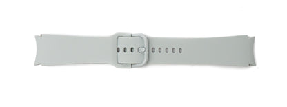 SYSTEM-S Armband 20 mm aus Silikon für Samsung Galaxy Watch 5 4 Smartwatch in Grau