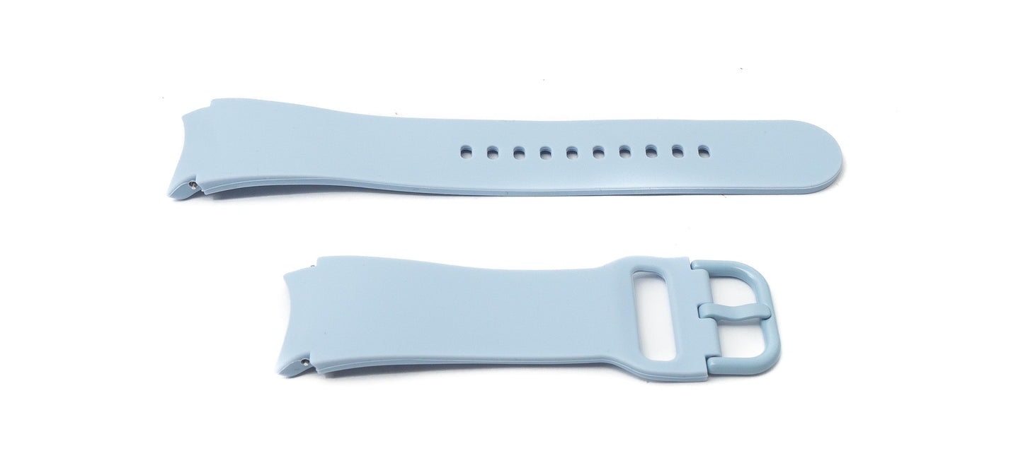 SYSTEM-S Armband 20 mm aus Silikon für Samsung Galaxy Watch 5 4 Smartwatch in Hell Lila