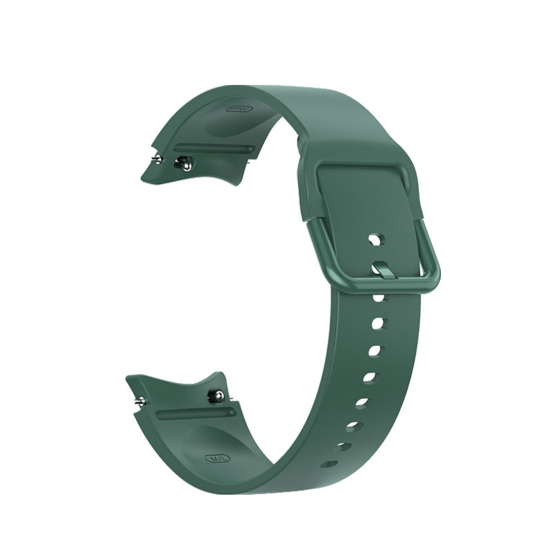 SYSTEM-S Armband 20 mm aus Silikon für Samsung Galaxy Watch 5 4 Smartwatch in Grün