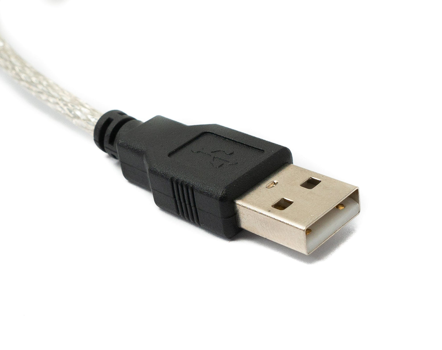 SYSTEM-S Gitarre Interface 1 m 6.35 mm Klinke Buchse zu Buchse & USB 2.0 Stecker Adapter