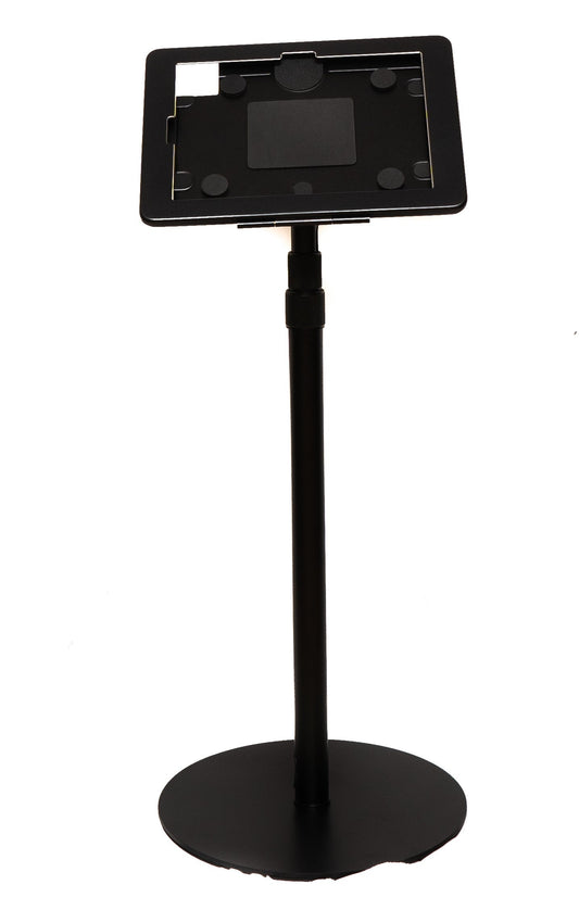 SYSTEM-S Boden Ständer 150 cm Halterung abschließbar für iPad 10 Pro 11 Air 4 5 in Schwarz