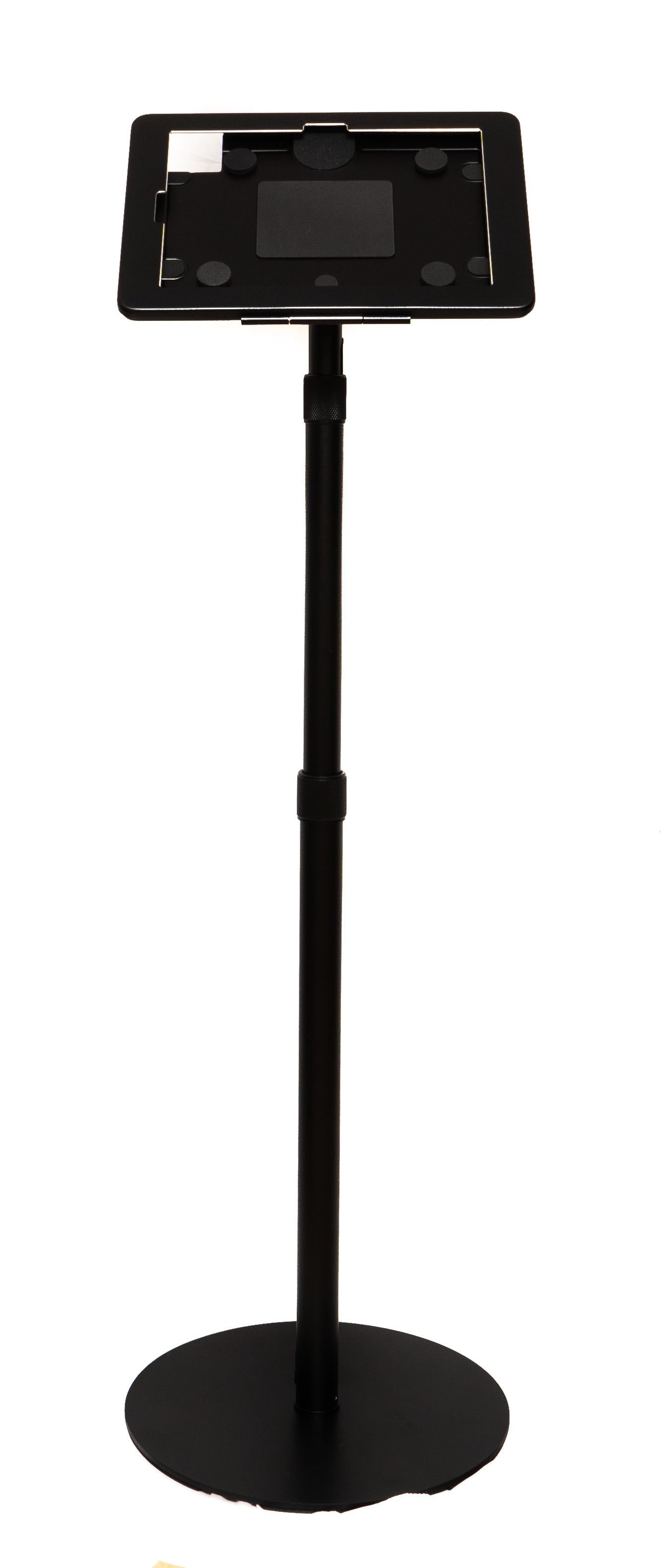 SYSTEM-S Boden Ständer 150 cm Halterung abschließbar für iPad 10 Pro 11 Air 4 5 in Schwarz