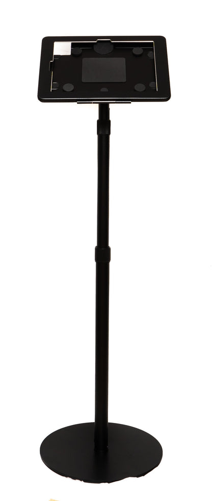 SYSTEM-S Boden Ständer 150 cm Halterung abschließbar für iPad 10 Pro 11 Air 4 5 in Schwarz