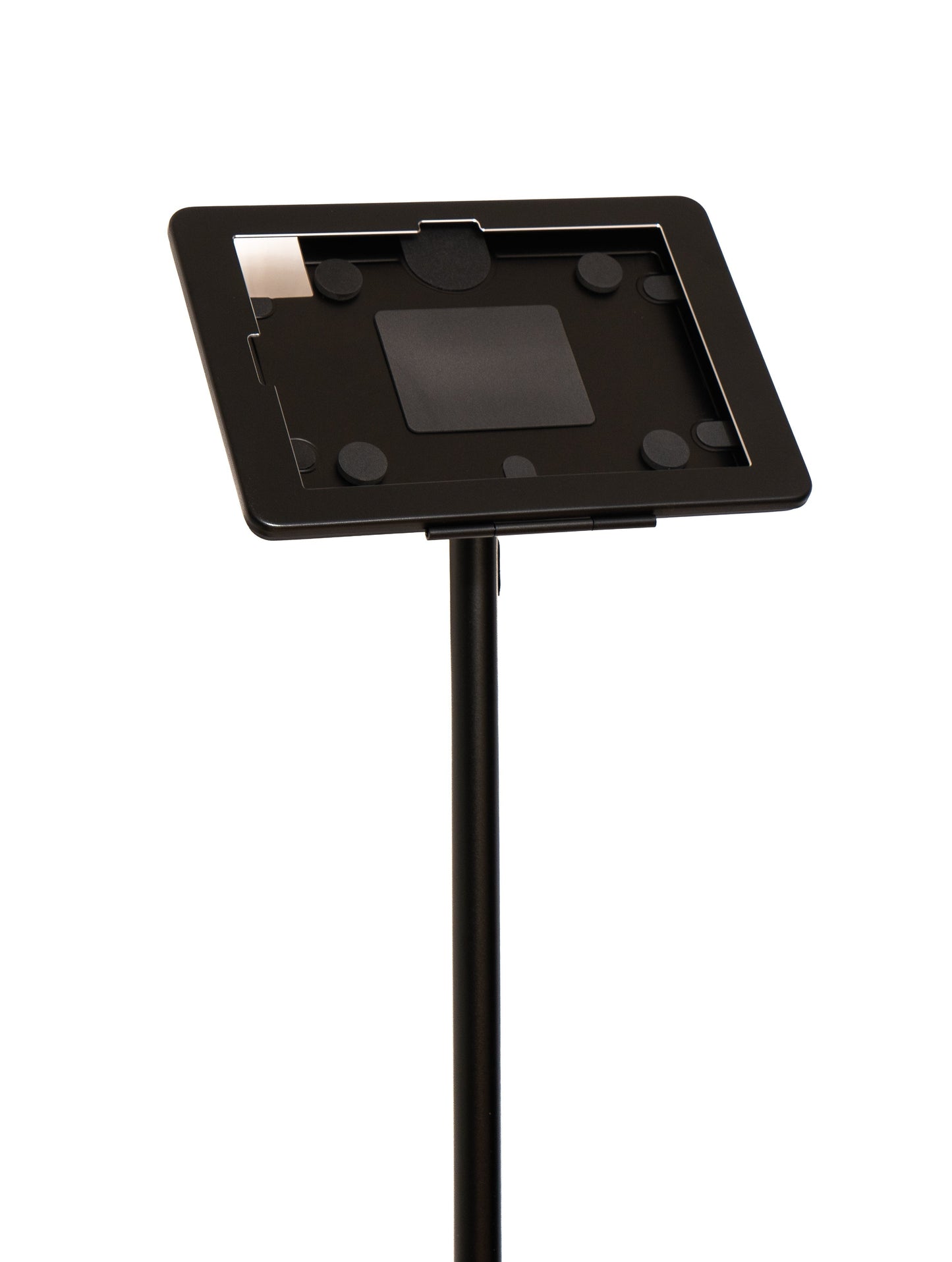 SYSTEM-S Boden Ständer 150 cm Halterung abschließbar für iPad 10 Pro 11 Air 4 5 in Schwarz