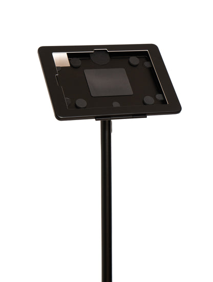 SYSTEM-S Boden Ständer 150 cm Halterung abschließbar für iPad 10 Pro 11 Air 4 5 in Schwarz