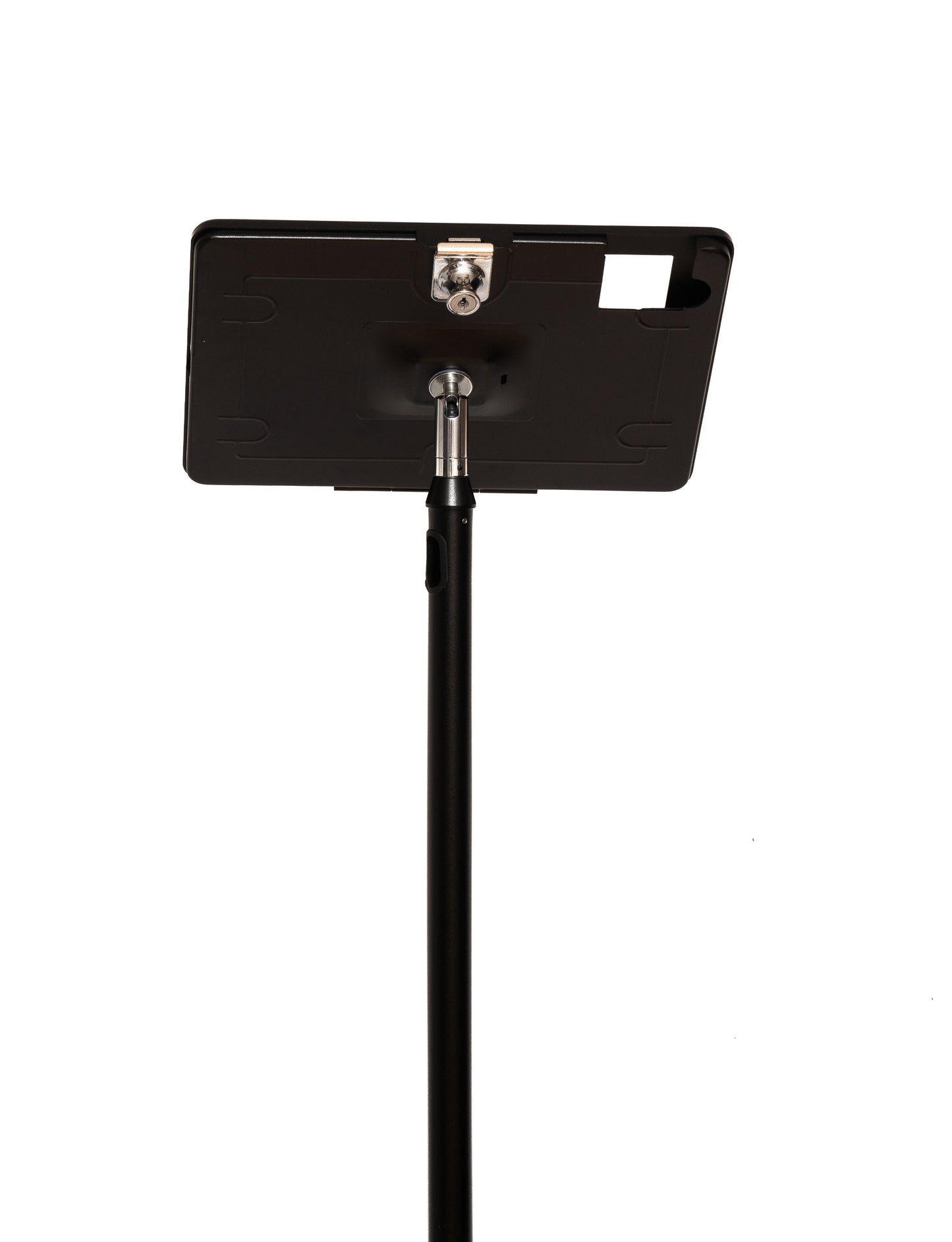 SYSTEM-S Boden Ständer 150 cm Halterung abschließbar für iPad 10 Pro 11 Air 4 5 in Schwarz