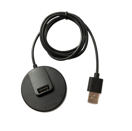 SYSTEM-S USB 2.0 cable 93 cm charging station plug to socket for Smartwatch in black 