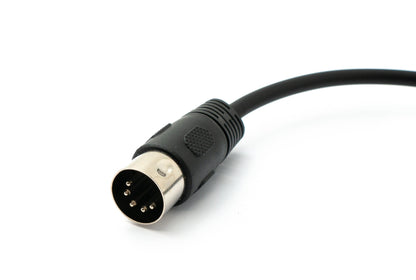 SYSTEM-S Audio Kabel 50 cm XLR 3 polig Buchse zu DIN 5 polig Stecker in Schwarz