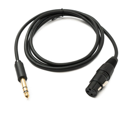 SYSTEM-S Audio Kabel 150 cm XLR 3 polig Buchse zu 6.35 mm Klinke Stecker AUX