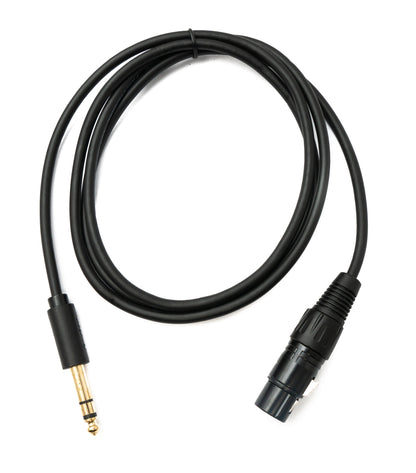 SYSTEM-S Audio Kabel 150 cm XLR 3 polig Buchse zu 6.35 mm Klinke Stecker AUX