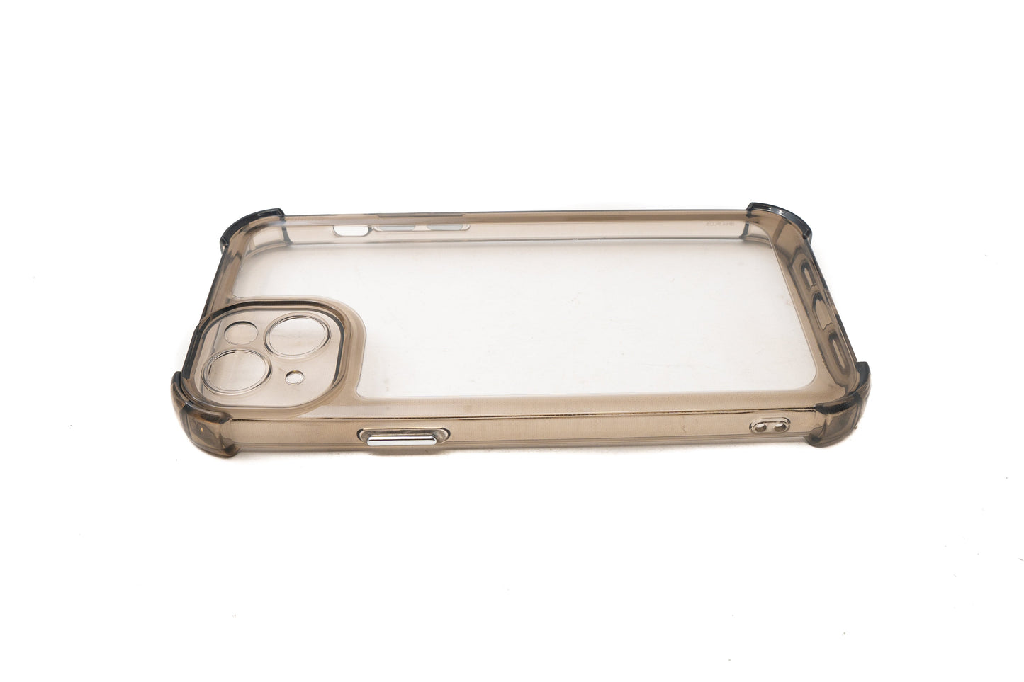SYSTEM-S protective case shockproof made of TPU in black transparent case for iPhone 14 Plus