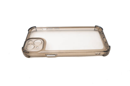 SYSTEM-S protective case shockproof made of TPU in black transparent case for iPhone 14 Plus
