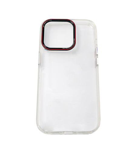 SYSTEM-S protective case shockproof made of TPU in white transparent case for iPhone 14 Pro