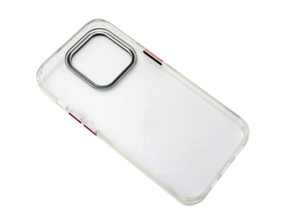 SYSTEM-S protective case shockproof made of TPU in white transparent case for iPhone 14 Pro