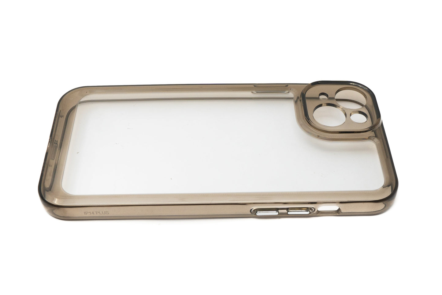 SYSTEM-S Schutzhülle stoßfest TPU Silikon in Schwarz Transparent Hülle für iPhone 14 Plus