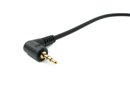 SYSTEM-S Audio Kabel 20 cm 2,5 mm Klinke Stecker zu 3,5 mm Stecker Winkel AUX Adapter Schwarz
