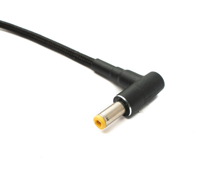 SYSTEM-S DC 20V Kabel 15 cm 5,5 x 2,5 Stecker zu USB 3.1 Typ C Buchse geflochten Winkel