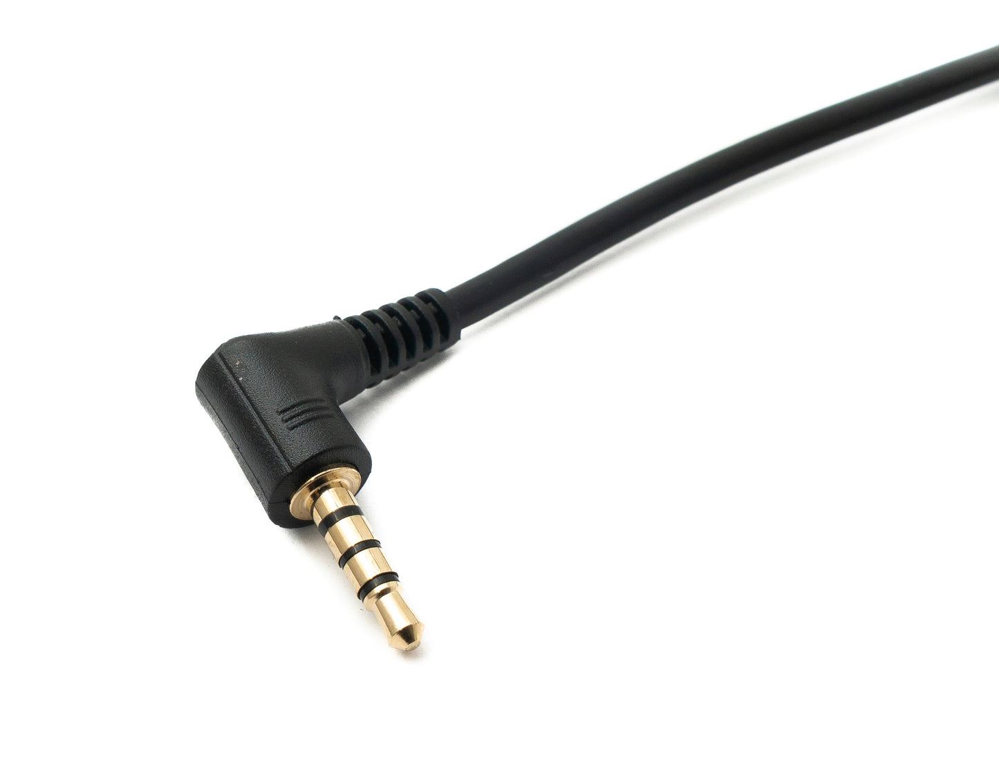 SYSTEM-S Audio Jack Cable 180 cm 3.5 mm TRRS Male to Male Angled AUX Black