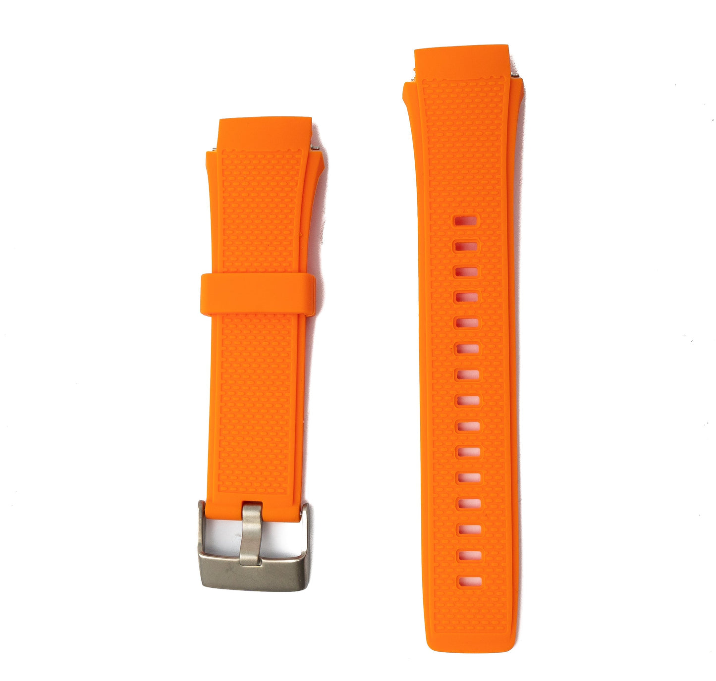 SYSTEM-S flexible silicone strap 20mm for Huawei Watch 2 Smartwatch in Orange