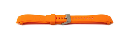 SYSTEM-S flexible silicone strap 20mm for Huawei Watch 2 Smartwatch in Orange