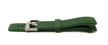 SYSTEM-S flexible silicone 20mm strap for Huawei Watch 2 Smartwatch in green 