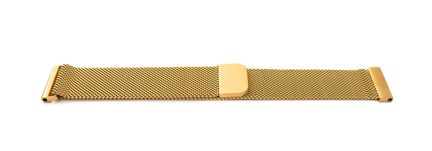 SYSTEM-S 20 mm Milanese metal bracelet for Huawei Watch Smartwatch in yellow 