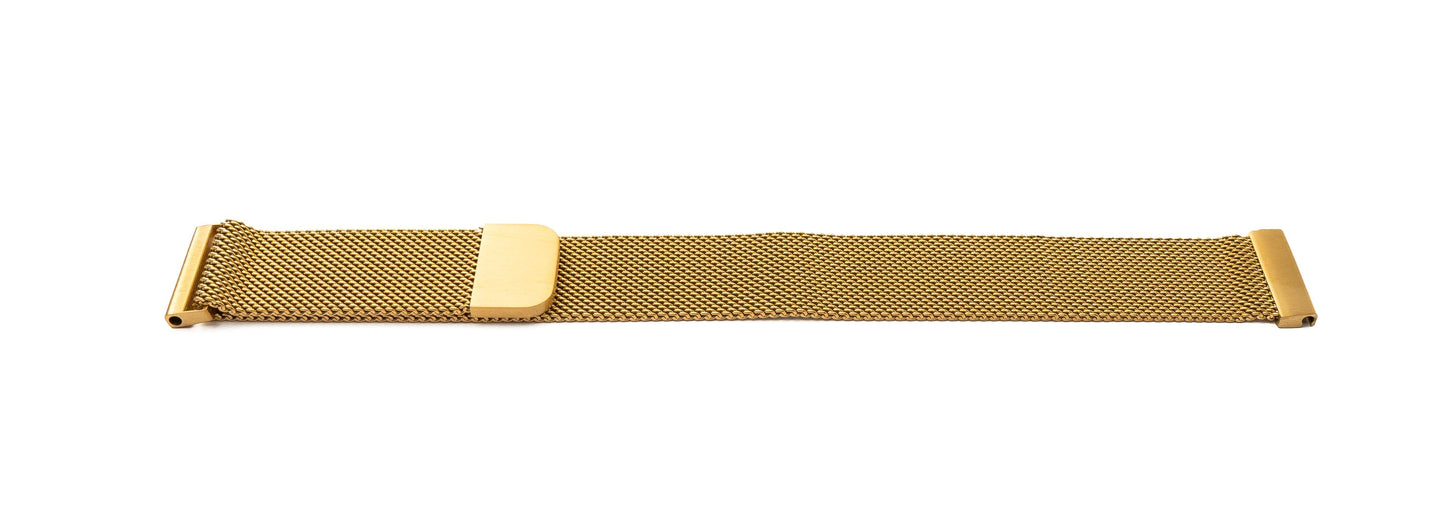 SYSTEM-S 20 mm Milanese metal bracelet for Huawei Watch Smartwatch in yellow 