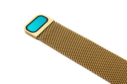 SYSTEM-S 20 mm Milanese metal bracelet for Huawei Watch Smartwatch in yellow 