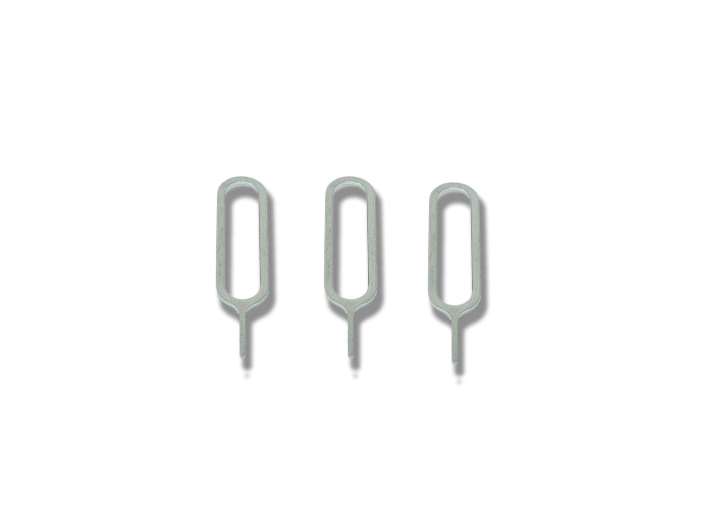 SYSTEM-S 3x SIM Karte Nadel Set Kartenträger Auswerfer Tool in Grau