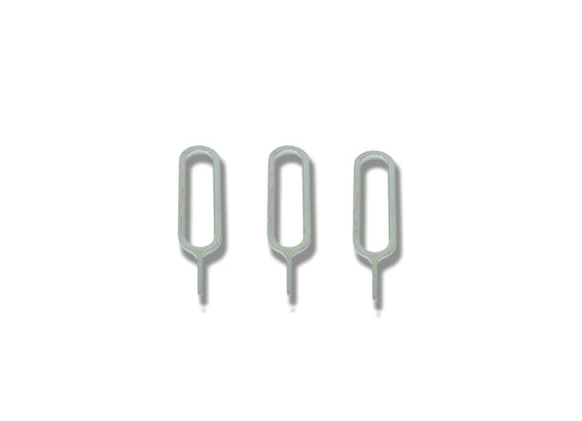 SYSTEM-S 3x SIM Karte Nadel Set Kartenträger Auswerfer Tool in Grau