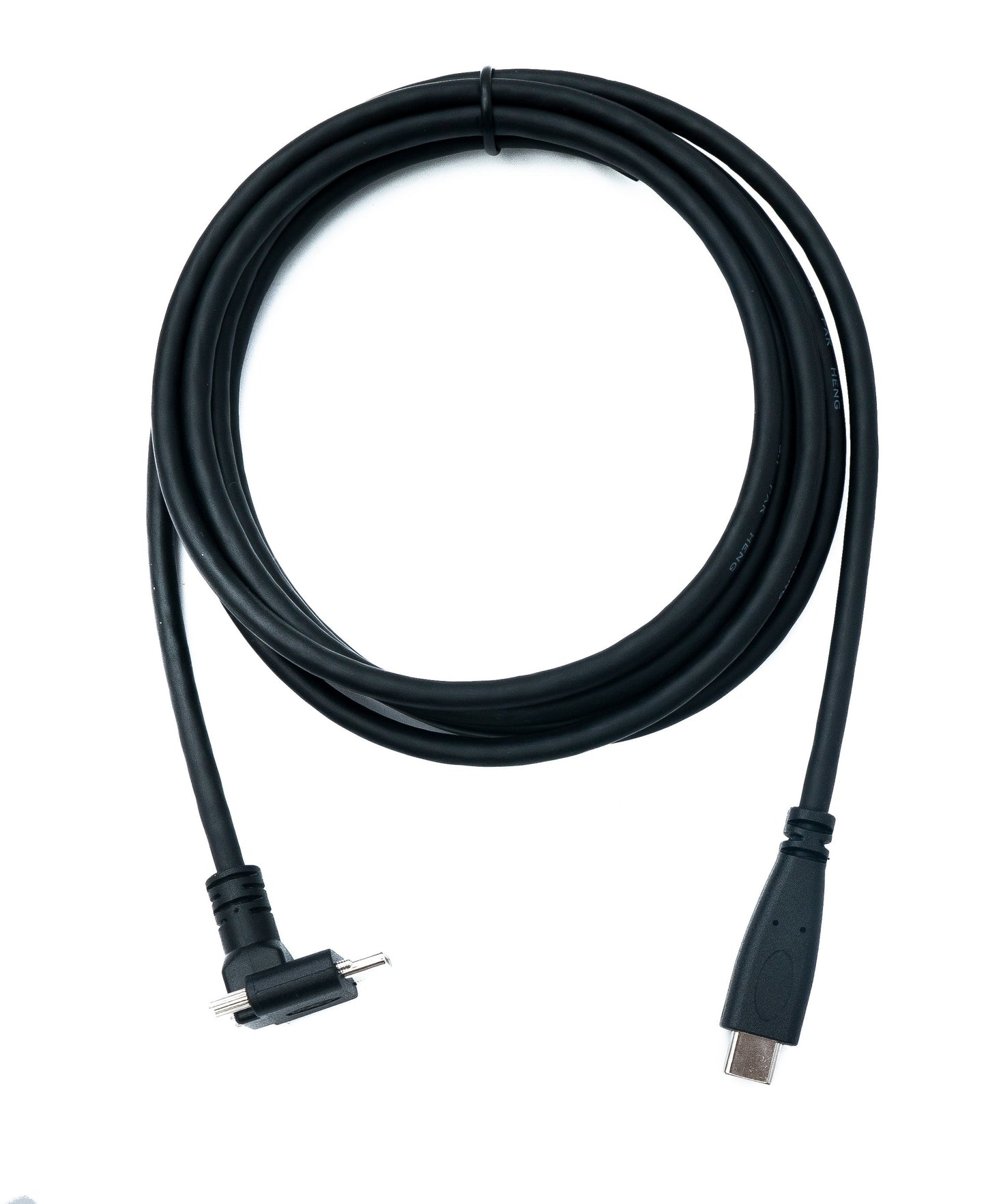 SYSTEM-S USB 3.1 Gen 2 Cable 2 m Type C Male to Male Panel Mount Angled Up Down Angled 10 Gbit/s 100W