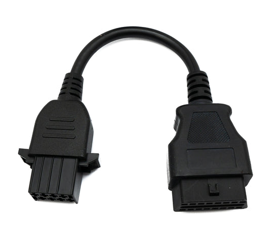 SYSTEM-S OBD Kabel 10 cm OBD 2 Buchse für Volvo 8pin in Schwarz für Auto Diagnose