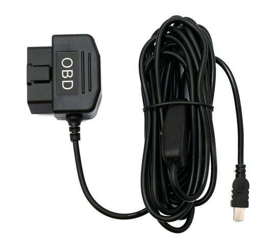 SYSTEM-S OBD Kabel 350 cm OBD 2 Stecker zu USB 2.0 Mini B Stecker Schalter Auto Diagnose