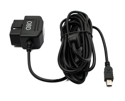 SYSTEM-S OBD Kabel 350 cm OBD 2 Stecker zu USB 2.0 Mini B Stecker Schalter Auto Diagnose