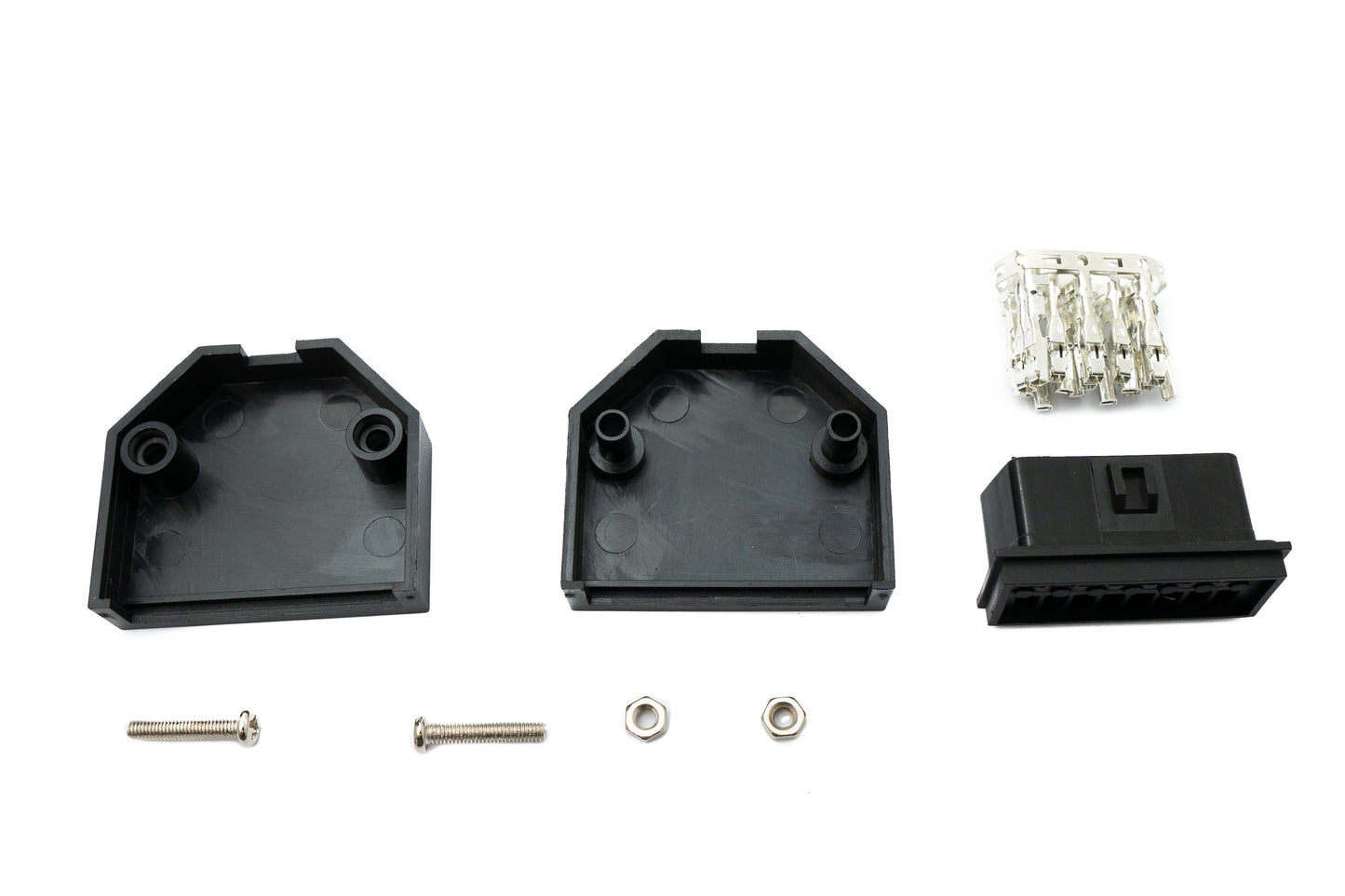 SYSTEM-S OBD Adapter OBD 2 16 pin Buchse Anschluss Kabel in Schwarz für Auto Diagnose
