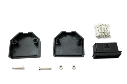 SYSTEM-S OBD Adapter OBD 2 16 pin Buchse Anschluss Kabel in Schwarz für Auto Diagnose