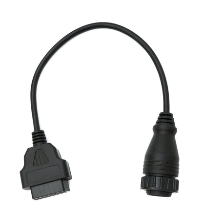 SYSTEM-S OBD Kabel 30 cm OBD 2 Buchse für Mercedes Benz 14pin Schwarz für Auto Diagnose